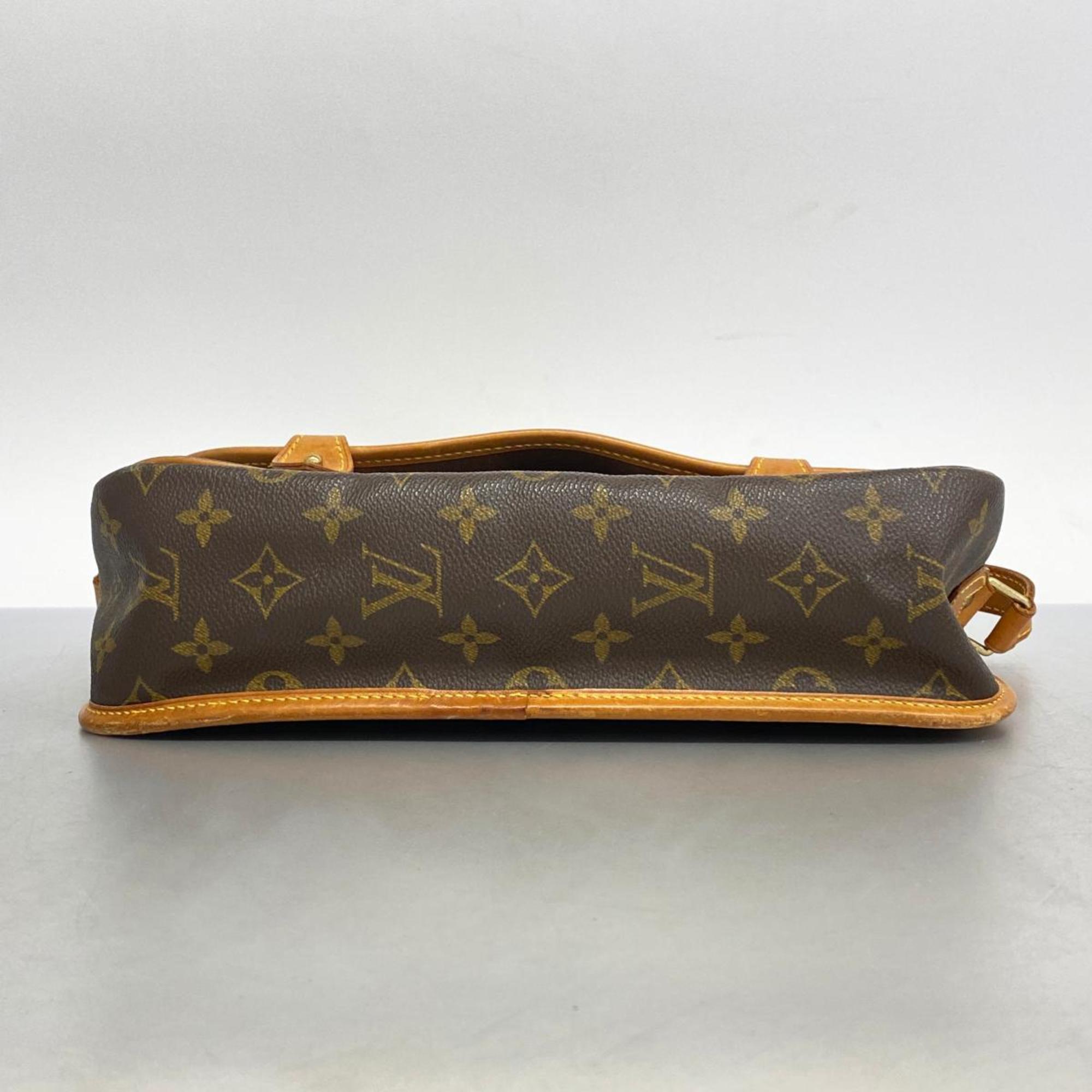 Louis Vuitton Shoulder Bag Monogram Gibessier MM M42247 Brown Women's