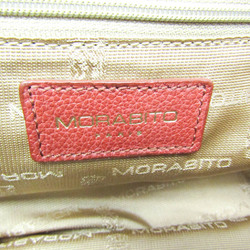 Morabito Women's Leather,Canvas Handbag Off-white,Red Color