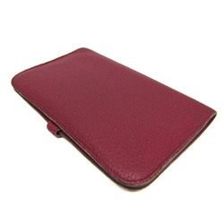 Hermes Dogon GM Women,Men Togo Leather Long Wallet (bi-fold) Wine