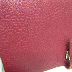 Hermes Dogon GM Women,Men Togo Leather Long Wallet (bi-fold) Wine