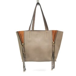 Chloé Mylo Women's Leather,Suede Tote Bag Brown,Grayish