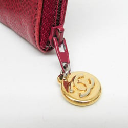 Chanel Women's Caviar Leather Coin Purse/coin Case Red Color