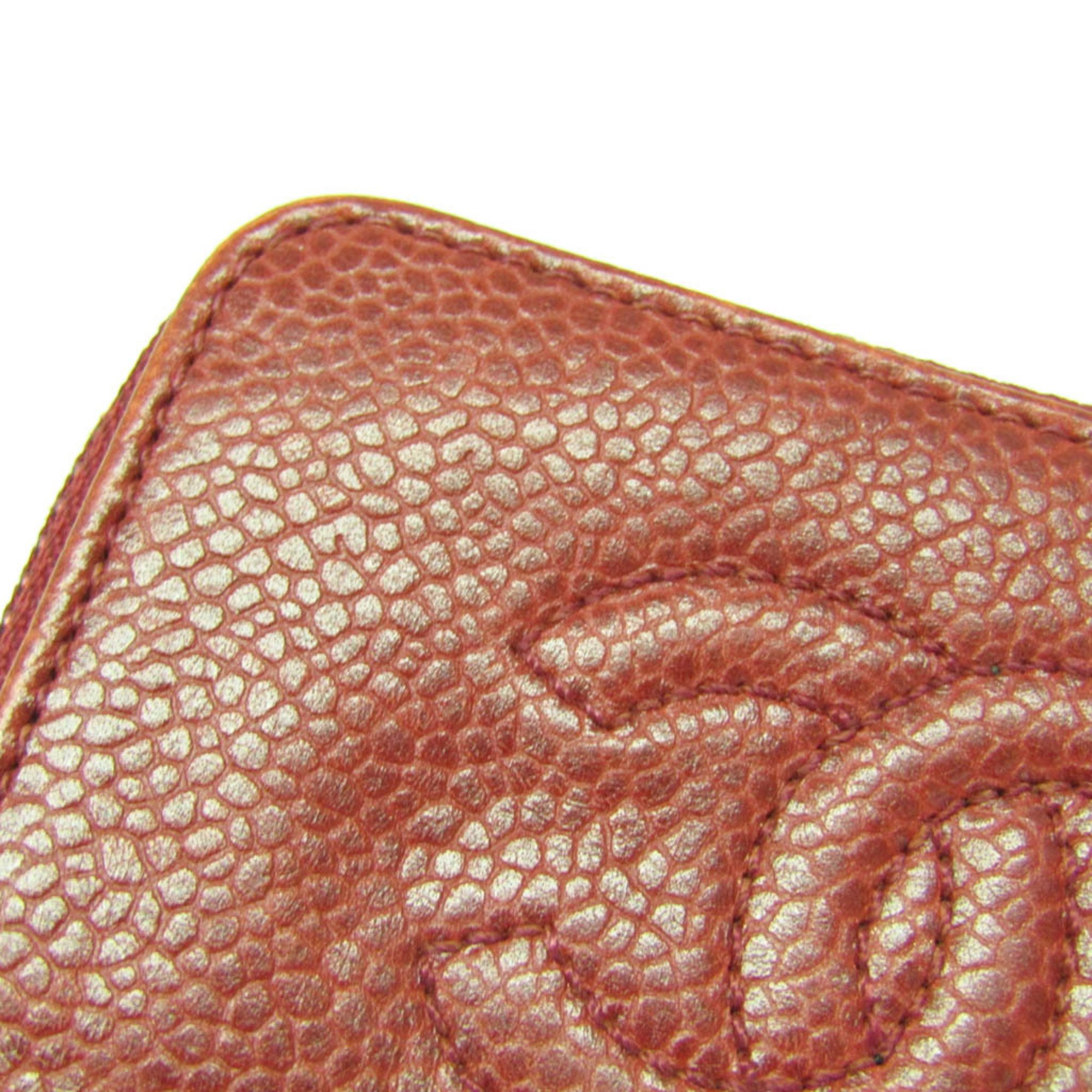 Chanel Women's Caviar Leather Coin Purse/coin Case Red Color