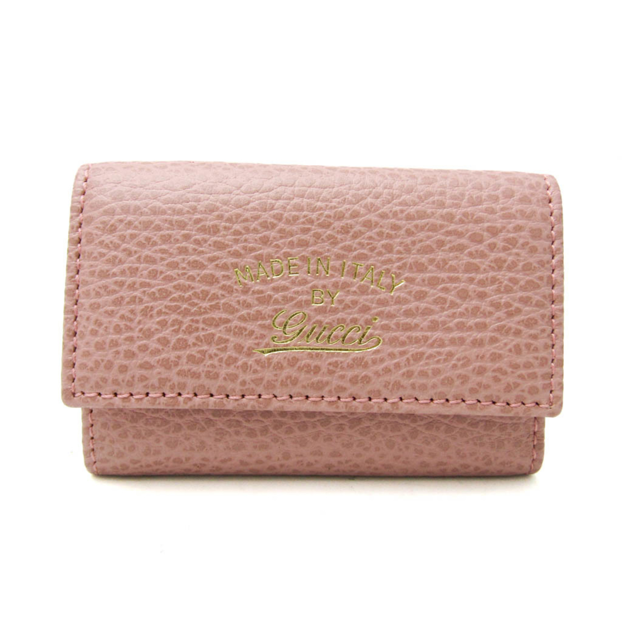 Gucci 354499 Women's Leather Key Case Pink