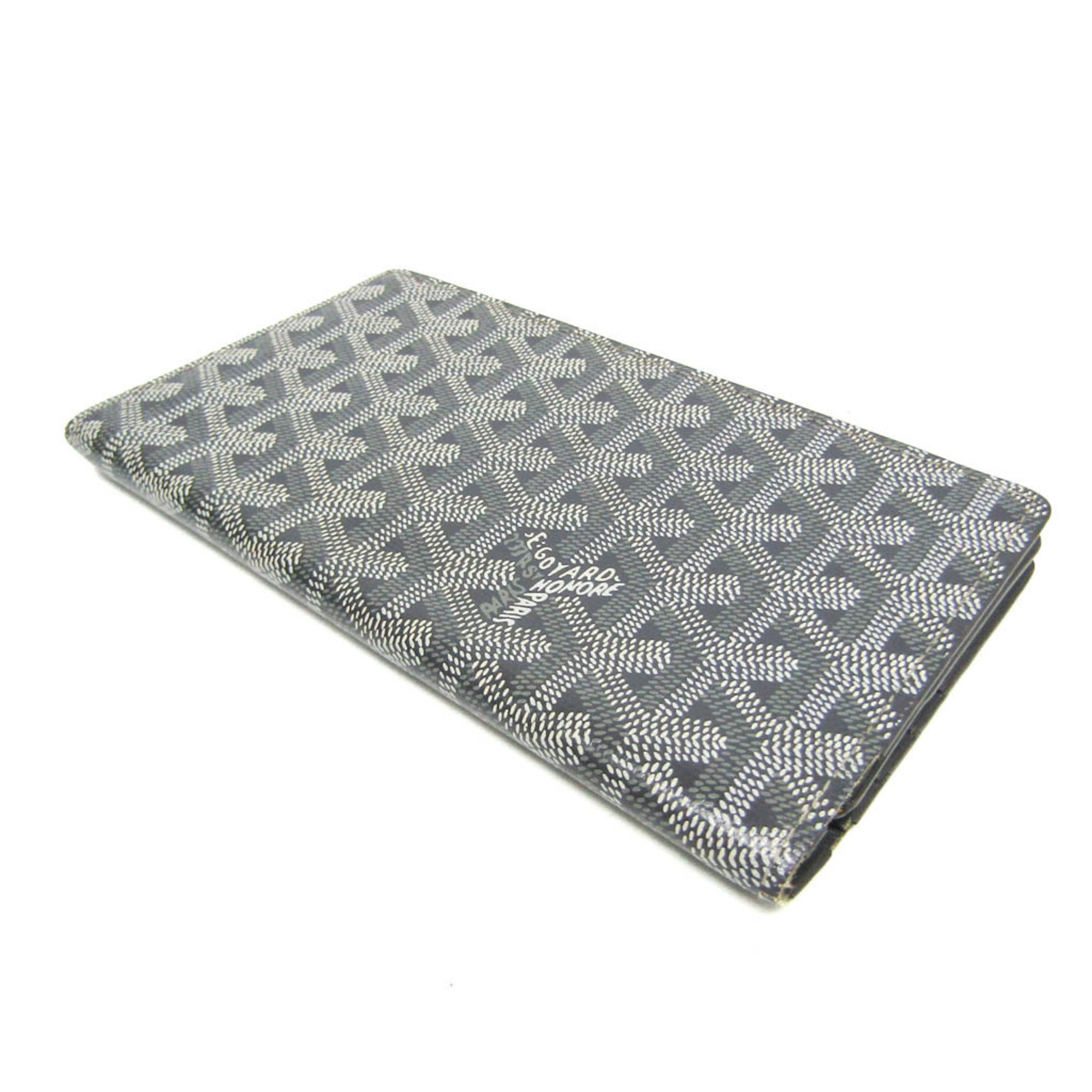 Goyard Richelieu Women's Canvas,Leather Long Wallet (bi-fold) Gray