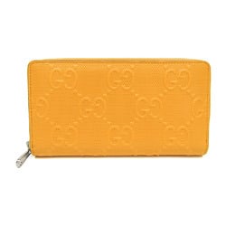 Gucci GG Embossed 625558 Men,Women Leather Long Wallet (bi-fold) Yellow