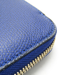 Valextra V9L06 Women's  Calfskin Long Wallet (bi-fold) Royal Blue