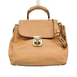 Chloé Elsie Women's Leather Handbag,Shoulder Bag Beige