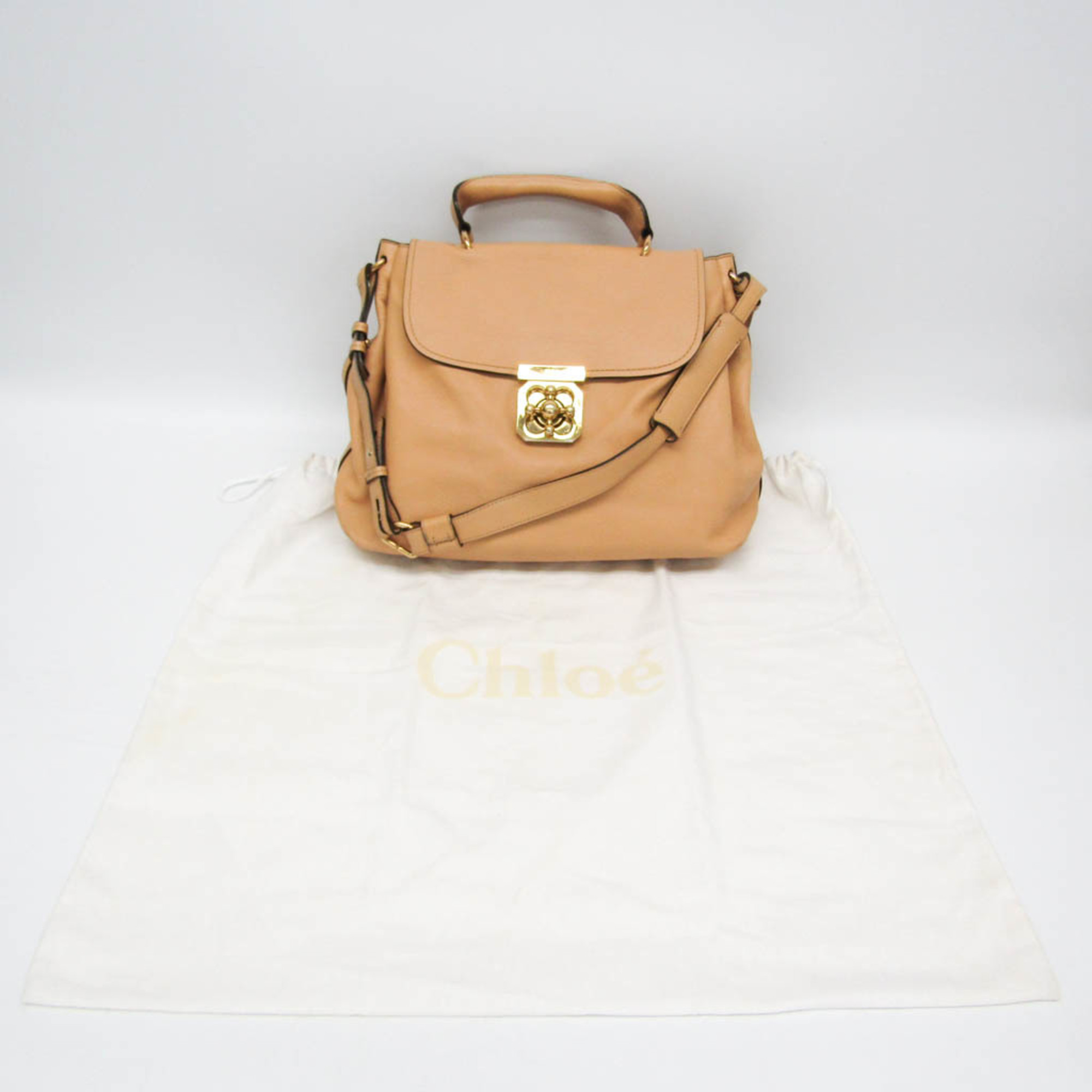 Chloé Elsie Women's Leather Handbag,Shoulder Bag Beige