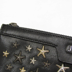 Jimmy Choo DEREK Men's Leather Studded Clutch Bag Black