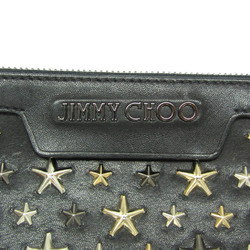 Jimmy Choo DEREK Men's Leather Studded Clutch Bag Black