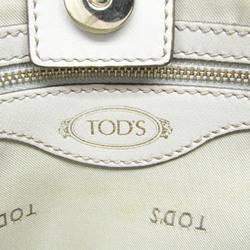 Tod's Women's Leather Handbag,Shoulder Bag Light Gray