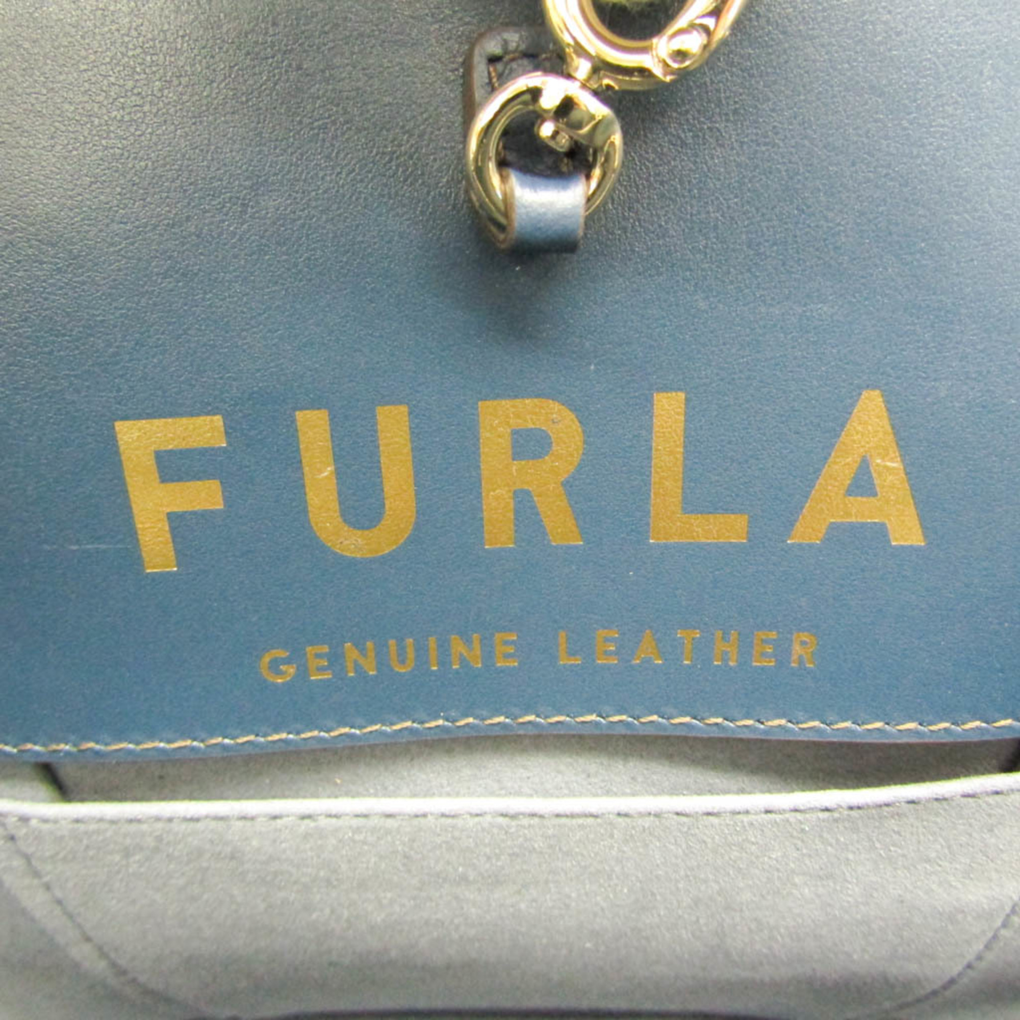 Furla Mia Stella Medium WB00727 Women's Leather Handbag,Shoulder Bag Navy