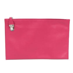 Prada Gather Women's Saffiano Lux Clutch Bag Fuxia