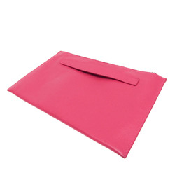 Prada Gather Women's Saffiano Lux Clutch Bag Fuxia