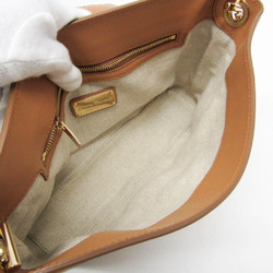 Salvatore Ferragamo EZ-21 F179 Women's Leather Shoulder Bag Camel