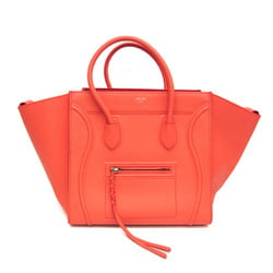 Celine Luggage Phantom Women's Leather Handbag Orange