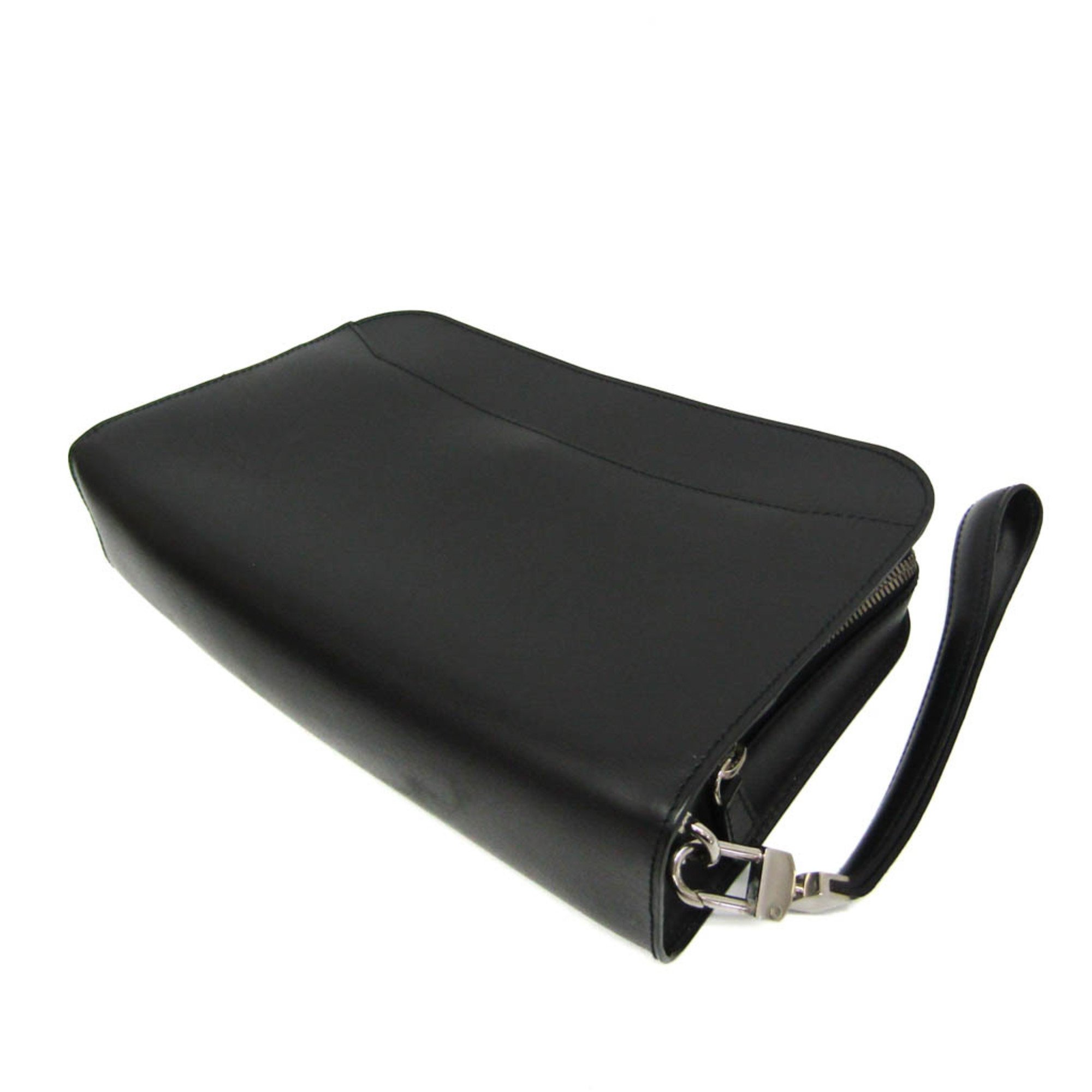 Cartier Pasha Men's Leather Clutch Bag Black