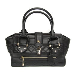 Burberry Quilting Women's Leather Tote Bag Black