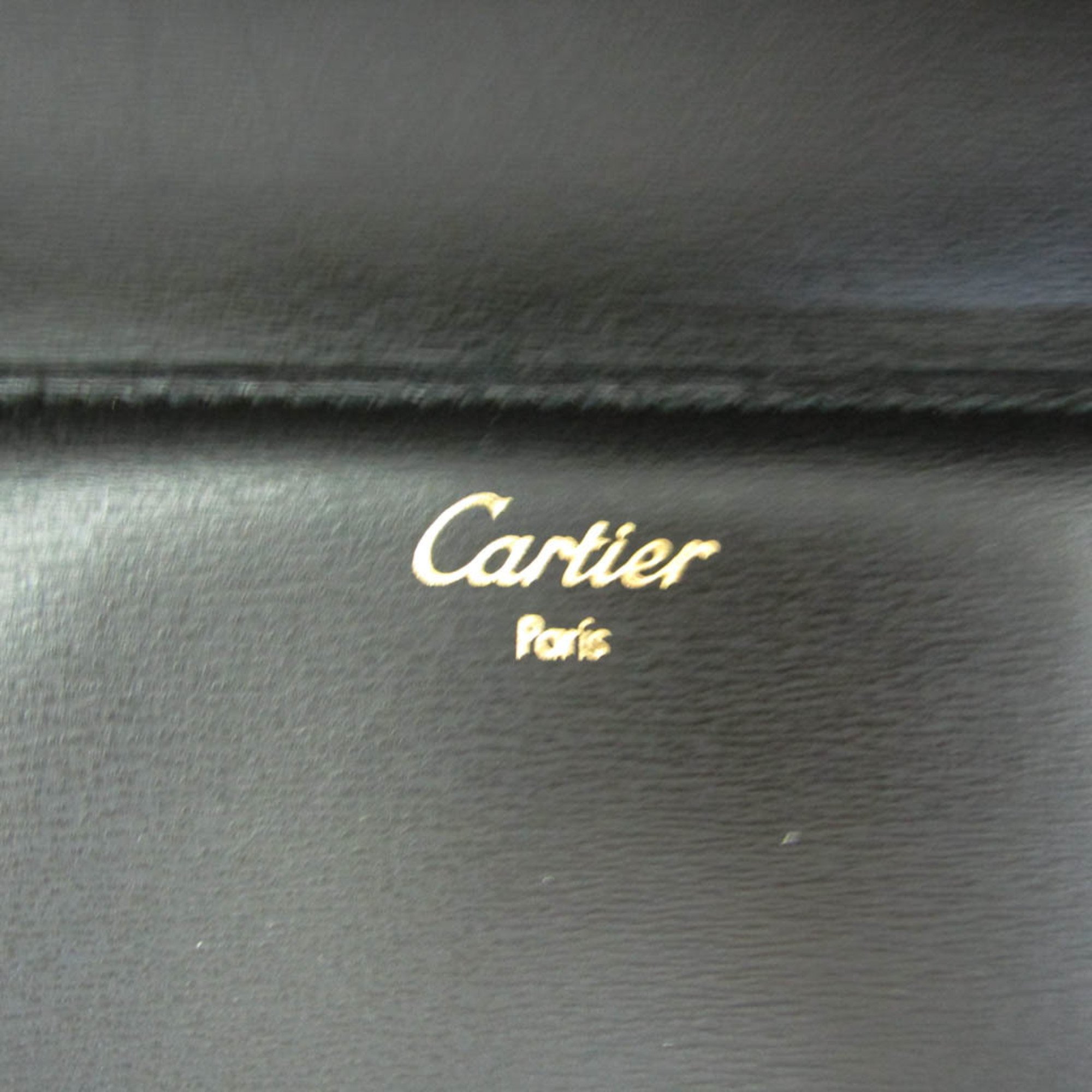 Cartier Men's Leather Briefcase Black