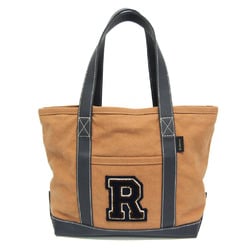 Russet R Mark Men,Women Canvas,PVC Tote Bag Black,Brown