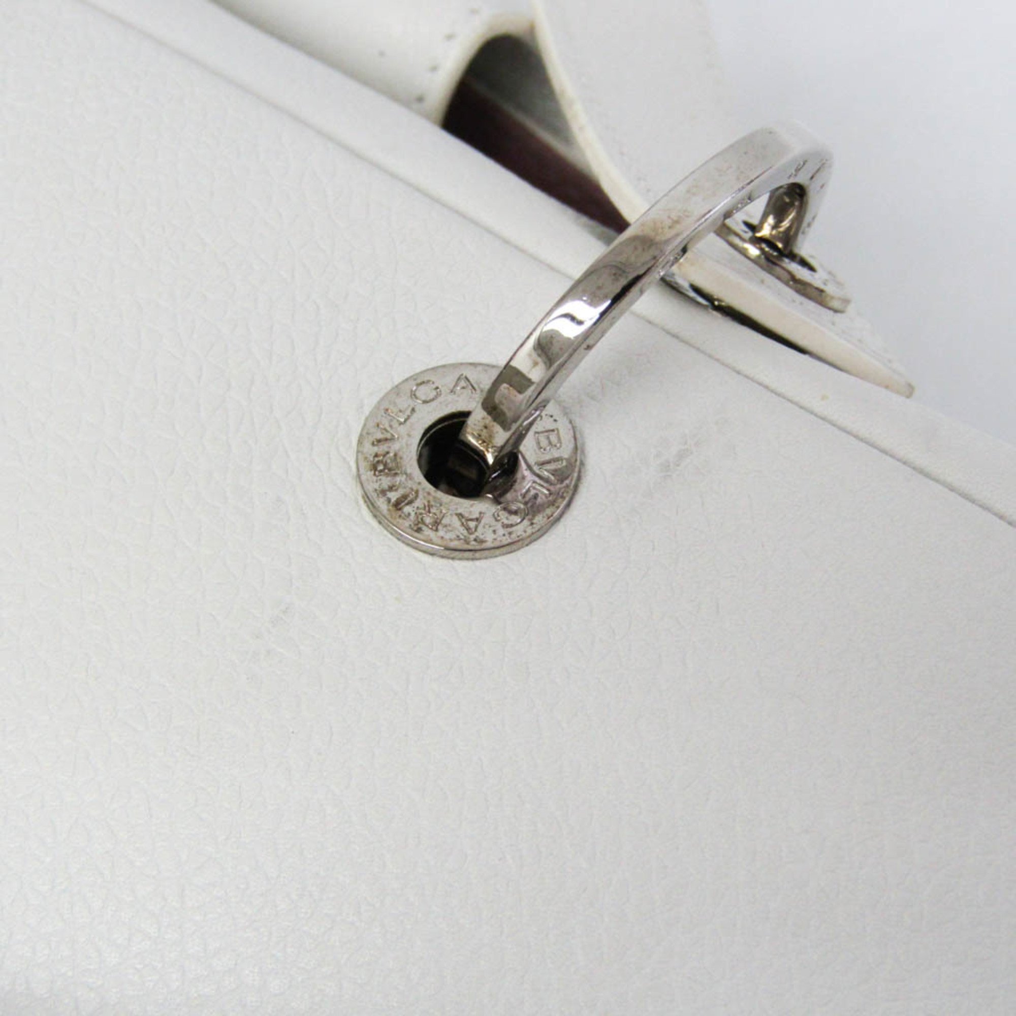 Bvlgari Bvlgari Bvlgari Women's Leather Handbag White