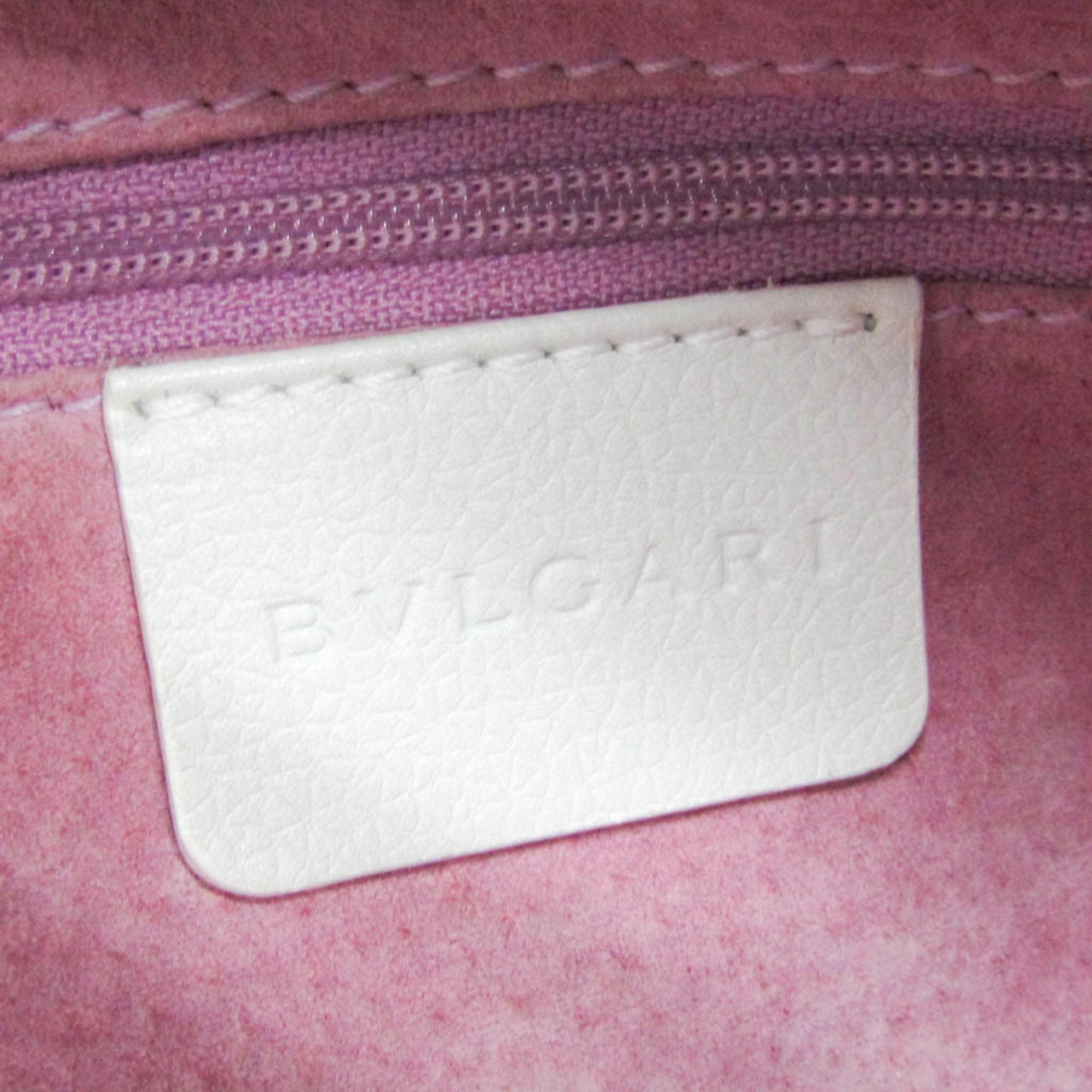 Bvlgari Bvlgari Bvlgari Women's Leather Handbag White