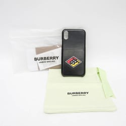 Burberry PVC Phone Bumper For IPhone X Black TB coin logo 8021771