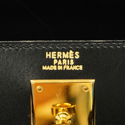 Hermes handbag Kelly 32 〇A stamp box calf black ladies