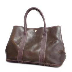 Hermes Tote Bag Garden PM Amazonia Dark Brown Women's