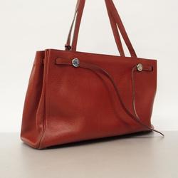 Hermes Shoulder Bag Cabana E Stamp Togo Rouge Ash Women's