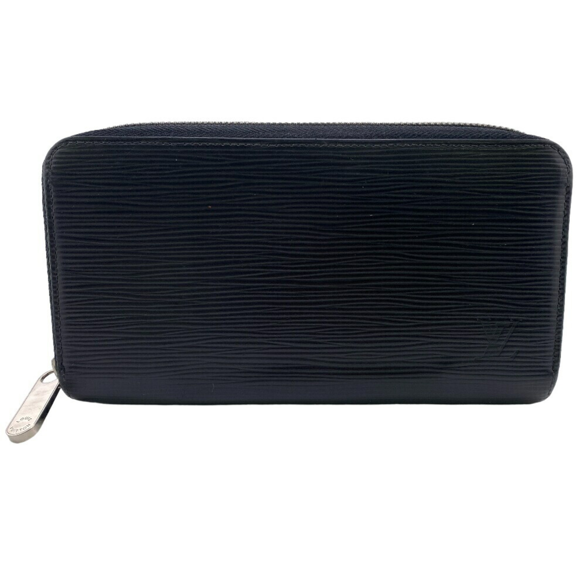 LOUIS VUITTON M61857 Zippy Wallet Round Epi Long Black Men's