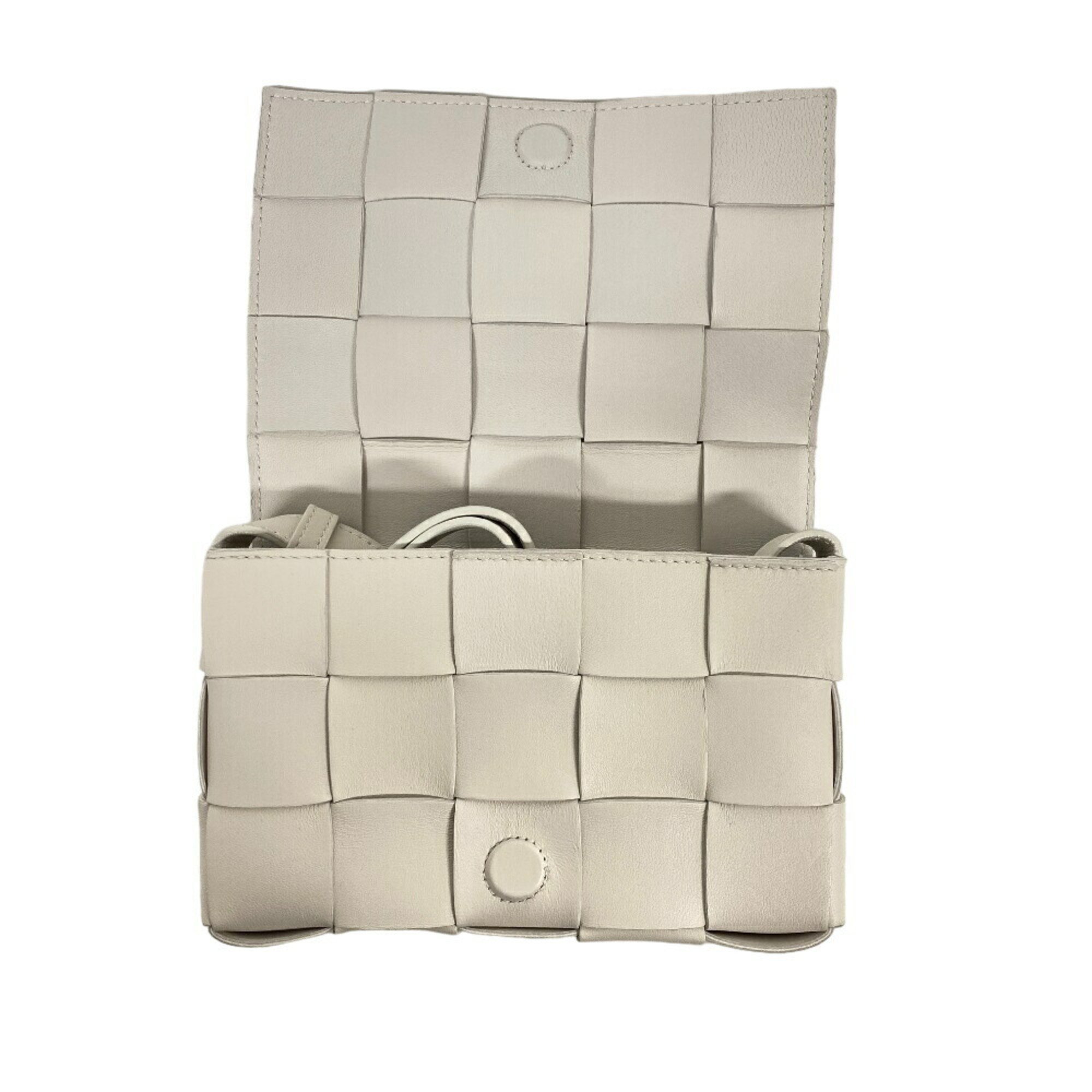 Bottega Veneta BOTTEGAVENETA Cassette Shoulder Bag White Women's