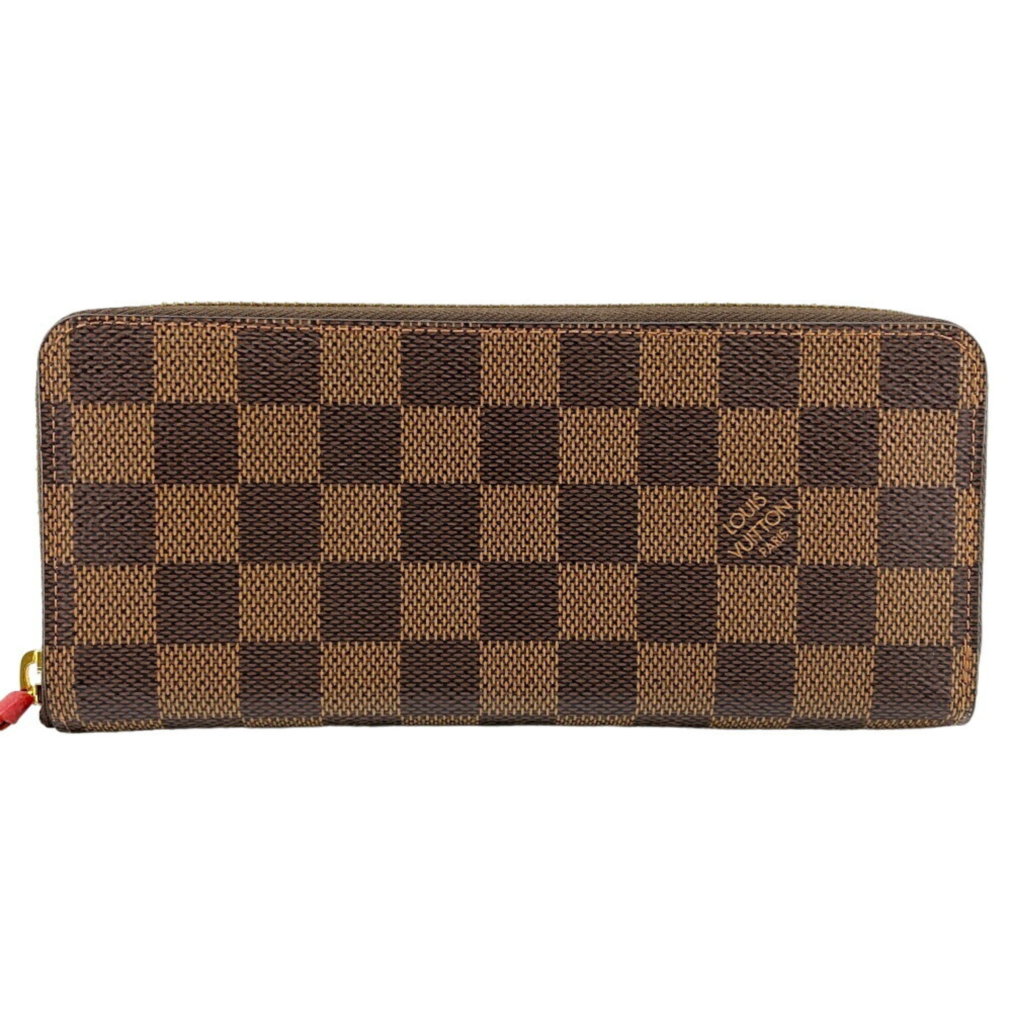 LOUIS VUITTON N60534 Portefeuille Clemence Damier Long Wallet Brown Women's