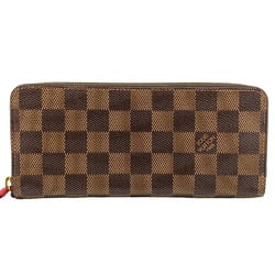 LOUIS VUITTON N60534 Portefeuille Clemence Damier Long Wallet Brown Women's