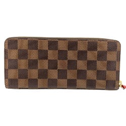 LOUIS VUITTON N60534 Portefeuille Clemence Damier Long Wallet Brown Women's