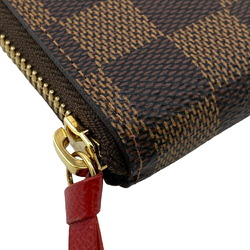 LOUIS VUITTON N60534 Portefeuille Clemence Damier Long Wallet Brown Women's