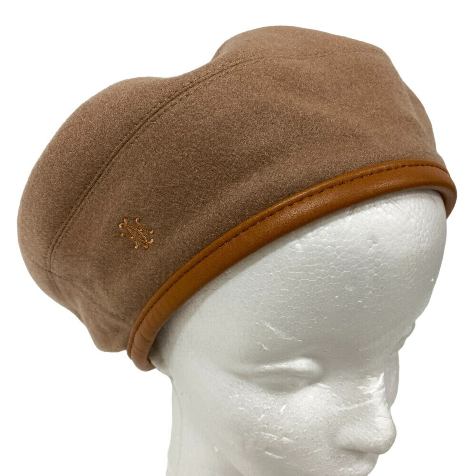 HERMES Serie Beret Brown Unisex