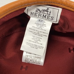 HERMES Serie Beret Brown Unisex