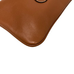 CELINE Triomphe Drawstring Phone Pouch for Mobile Phones, Brown, Women's