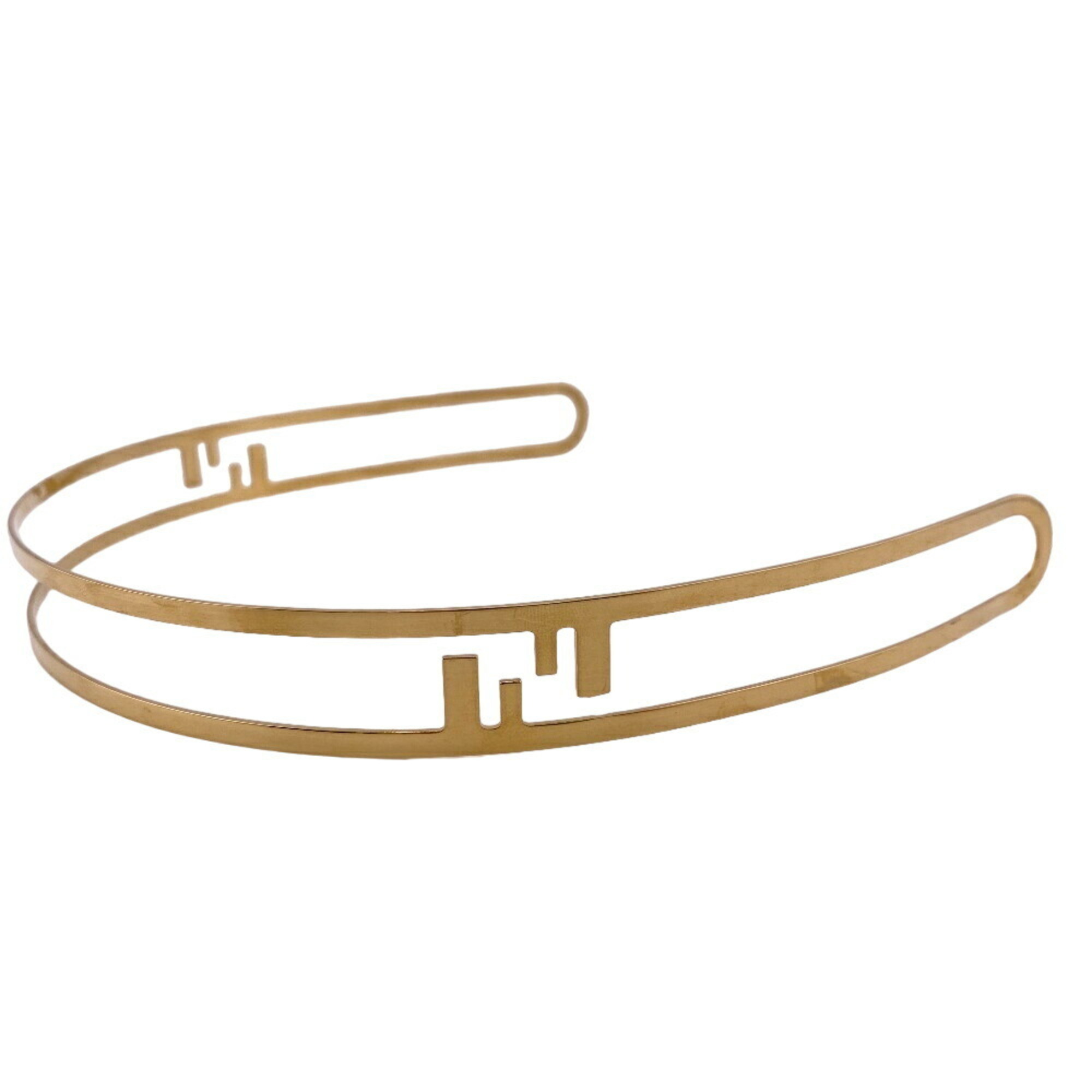 FENDI Fendi Hair Headband Gold Women's