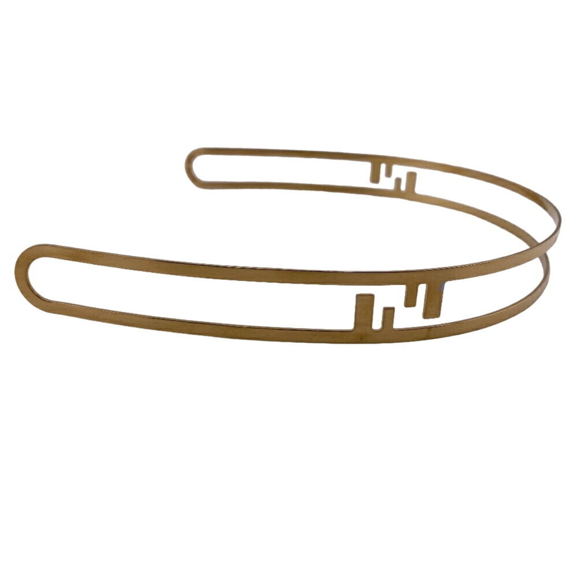 FENDI Fendi Hair Headband Gold Women's