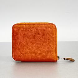 Hermes Wallet/Coin Case Azap Silk In Compact X Stamp Veau Epsom Fu Women's