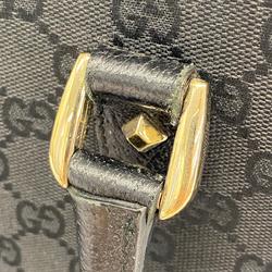 Gucci Handbag GG Canvas 120895 Black Champagne Women's