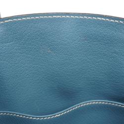 Hermes handbag Birkin 30 J stamped Epsom leather blue jean for women