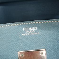 Hermes handbag Birkin 30 J stamped Epsom leather blue jean for women