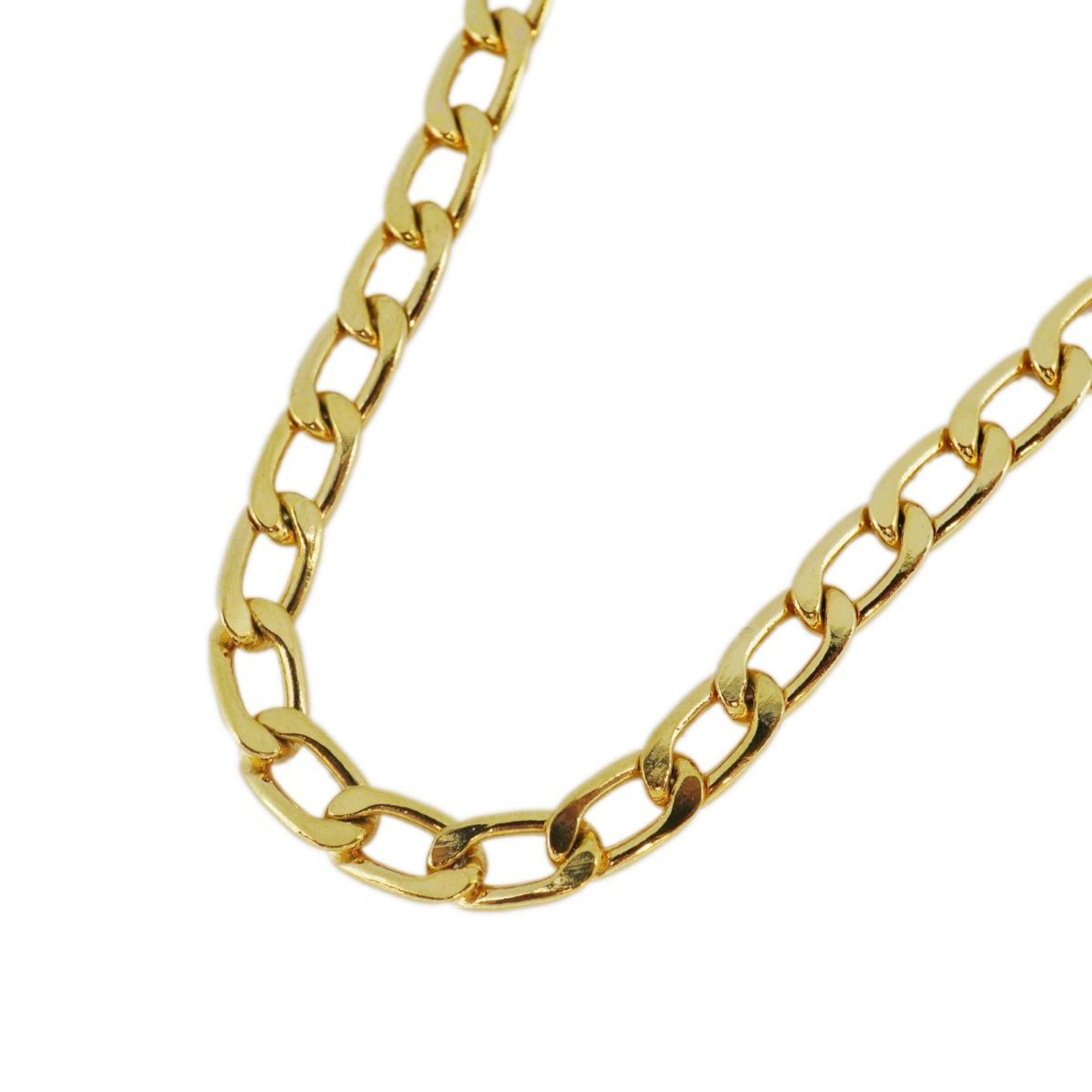 Christian Dior Necklace Chain GP Plated Gold Women's