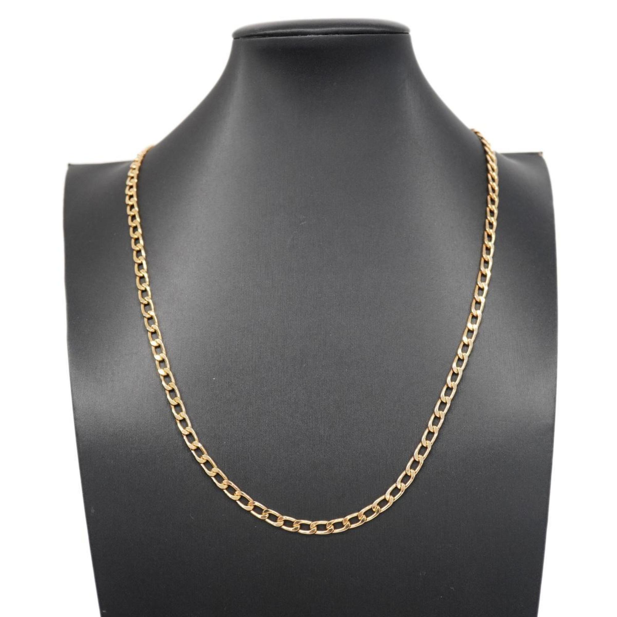 Christian Dior Necklace Chain GP Plated Gold Women's