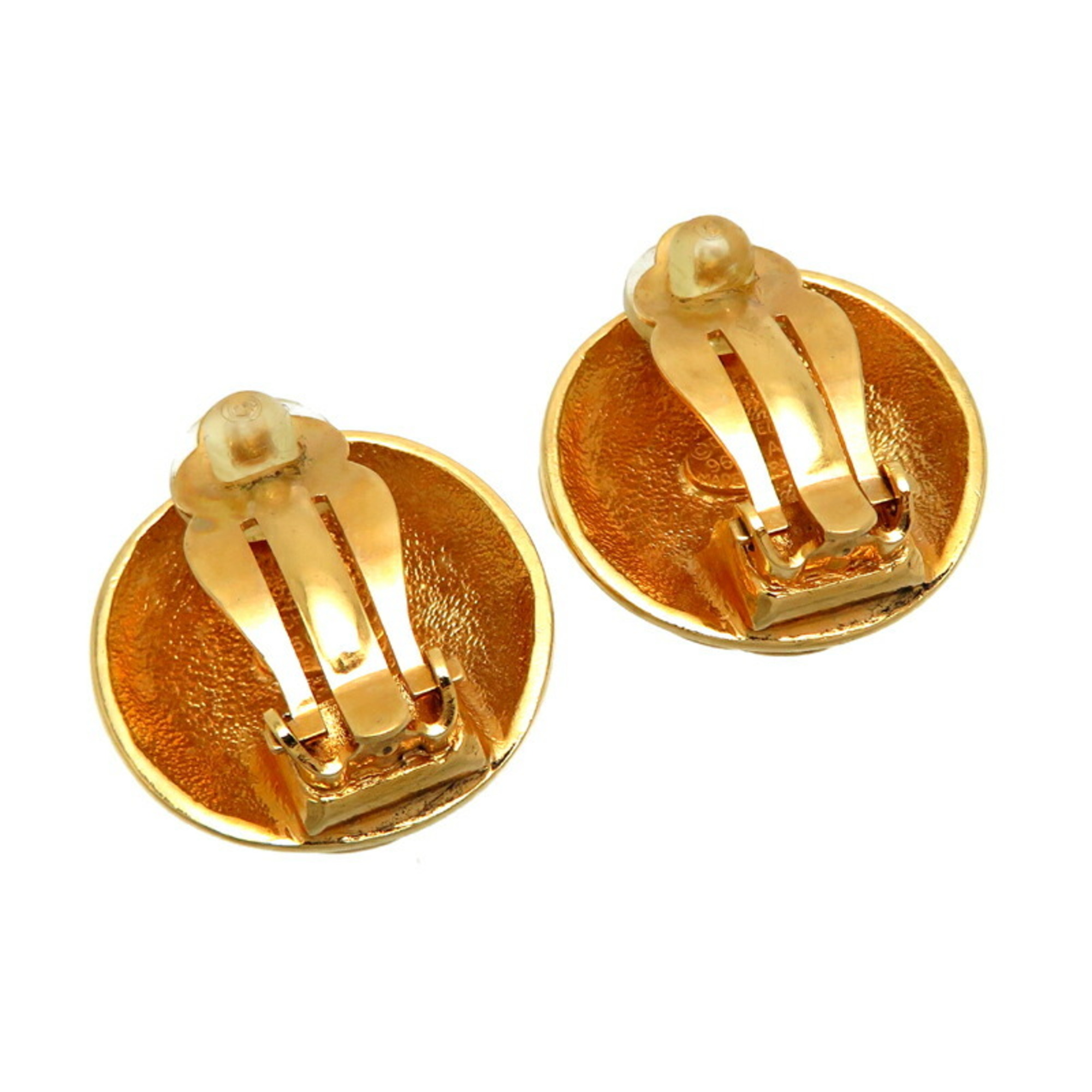 Chanel Coco Mark Button Women's Earrings GP DH83155