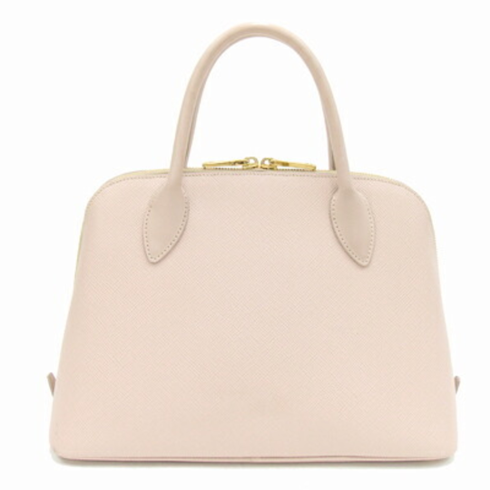 Prada handbag 1BA002 pink beige leather women's PRADA